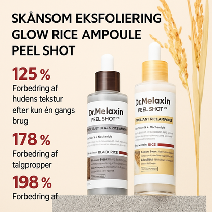 Dr. Melaxin - Rice Peel Shot Duo | Glød & Tekstur