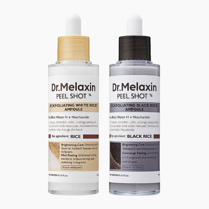 Dr. Melaxin - Rice Peel Shot Duo | Glød & Tekstur